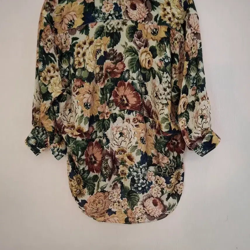 [BUNJANG] ZARA Flower Pattern Shirt Blouse / ZARA 플라워 패턴 셔츠블라우스 XS