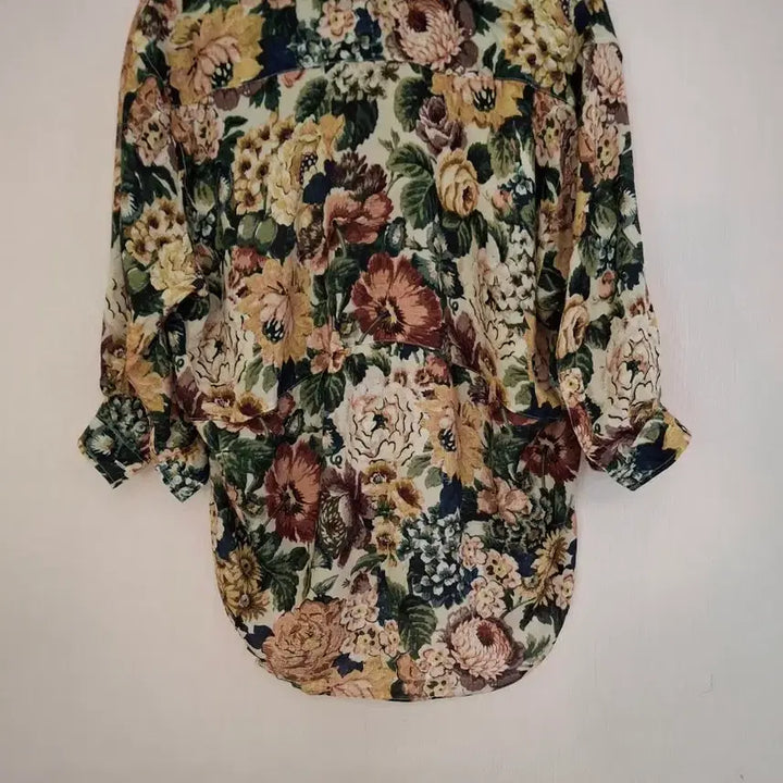 [BUNJANG] ZARA Flower Pattern Shirt Blouse / ZARA 플라워 패턴 셔츠블라우스 XS