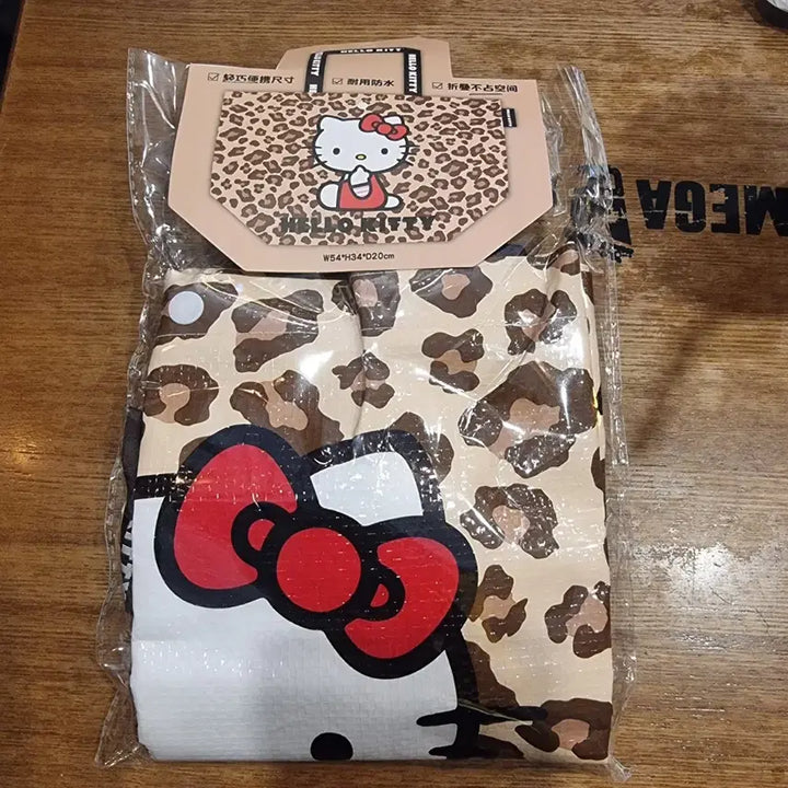 [SOLD OUT] 헬로키티 레오파드 우(양)산 &amp; 타포린백