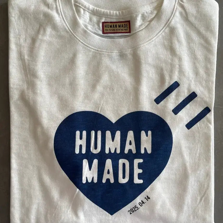 [SOLD OUT] 휴먼 메이드 하트 티셔츠 화이트 네이비 [L]