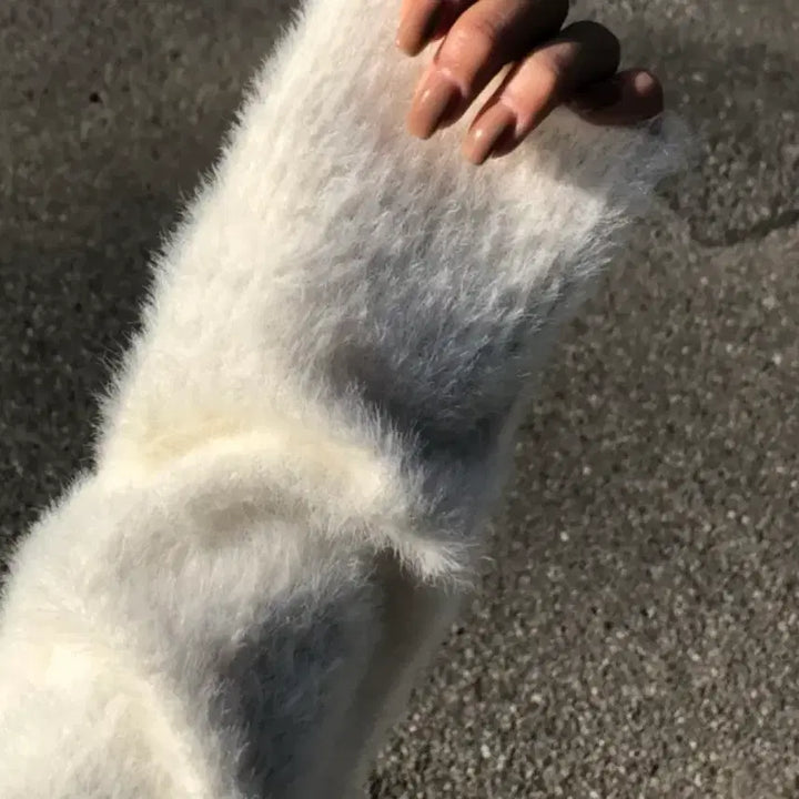 [BUNJANG] Avely Angora Button Oversized Cardigan / 새거! 에이블리 털빠짐X 극세사느낌..* 앙고라 버튼 오버핏 가디건
