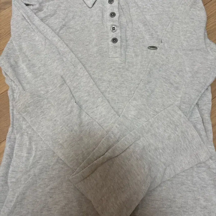 [BUNJANG] Bohems 서 Half Collar Shirt - Oatmeal/Ivory Long Sleeve / 보헴서 soft half collar shirt 롱슬리브 보헤미안서울