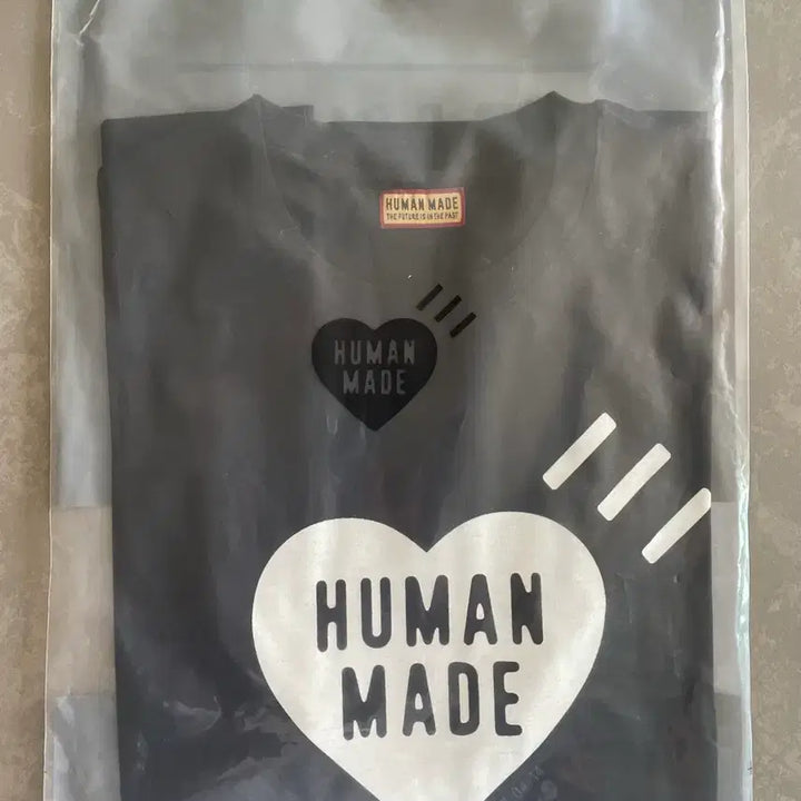 [BUNJANG] Human Made Heart T-shirt Black White L / 휴먼 메이드 하트 티셔츠 블랙 화이트 L