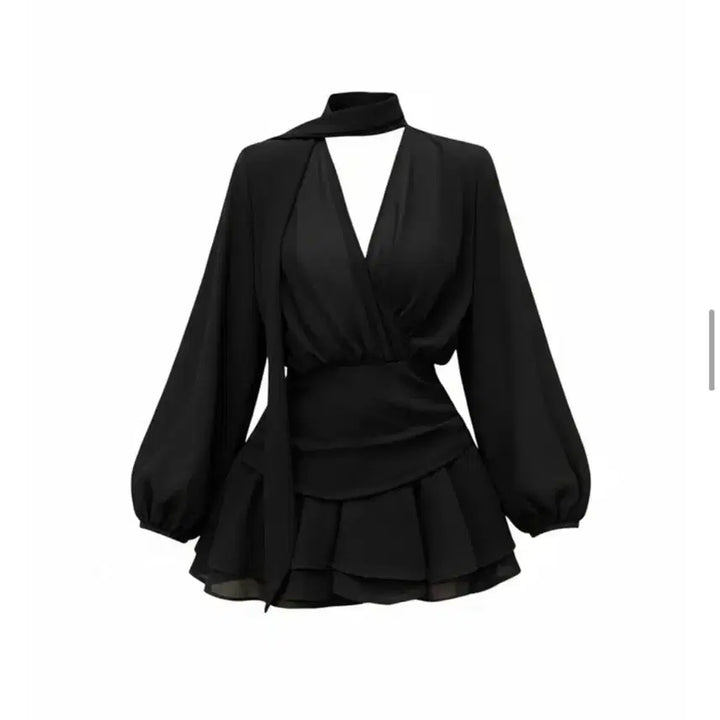 [BUNJANG] Tie Mini Dress Guest Look / 타이 미니 원피스 하객룩