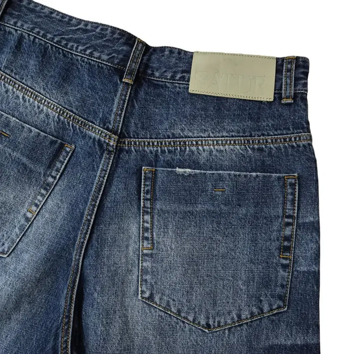 [BUNJANG] SATUR Vintage Washed Wide Jeans / SATUR 세터 빈티지워싱 와이드 d297