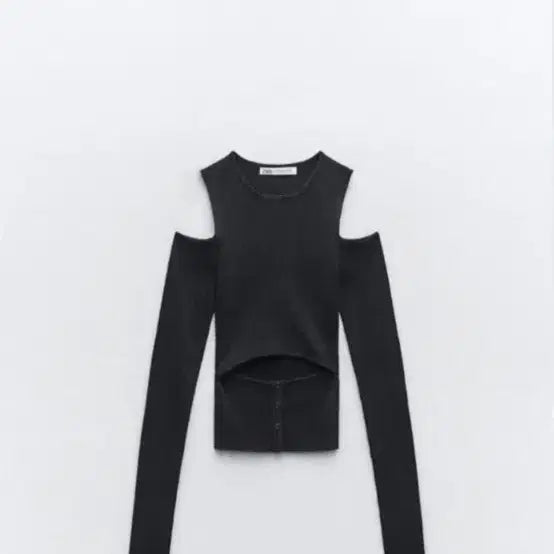 [BUNJANG] ZARA Washed Cut-Out Top / 자라 워시드 컷아웃 탑