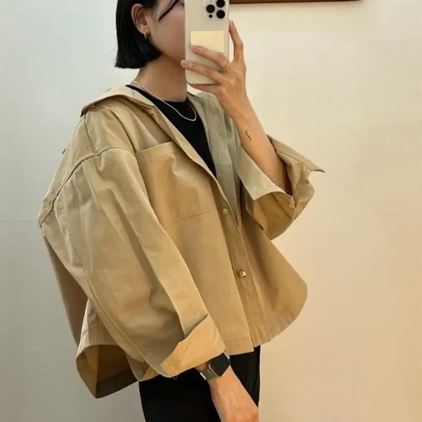 [BUNJANG] Julin Beige Short Spring Jacket / 쥴린 봄자켓