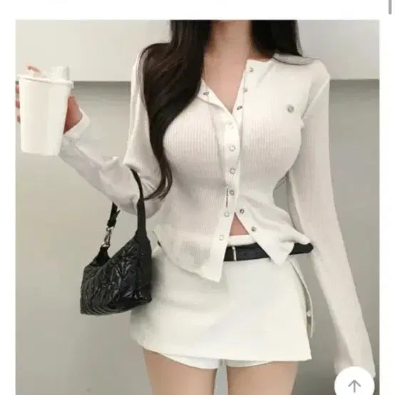 [BUNJANG] Self-Made Ribbed Cardigan / 골지 가디건