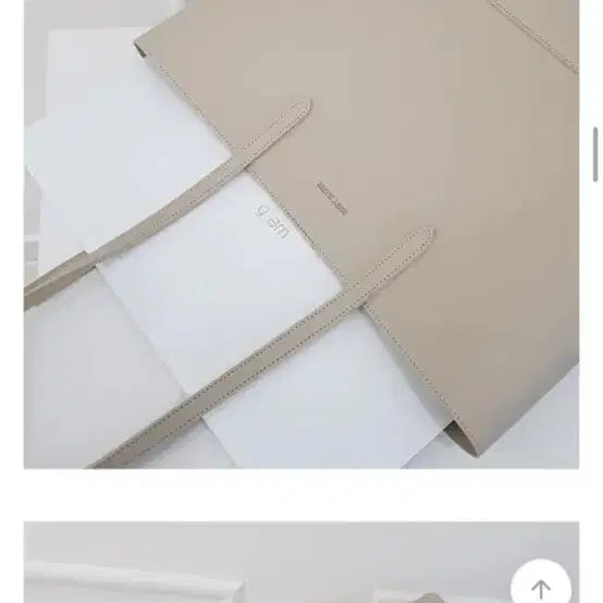 [BUNJANG] Leather Shopper Bag / 가죽 쇼퍼백