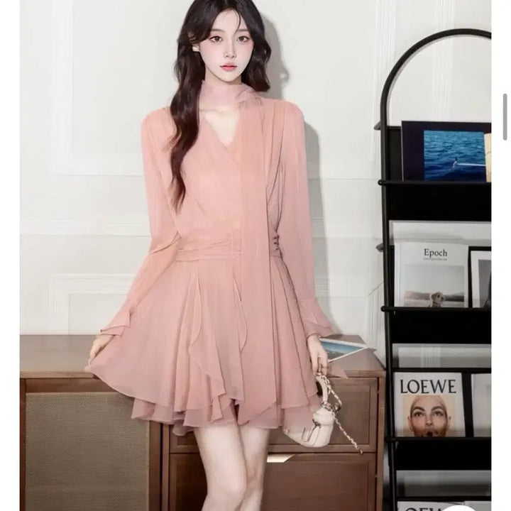 [BUNJANG] Tie Mini Dress (Guest Look) / 타이 미니 원피스 ( 하객룩 )