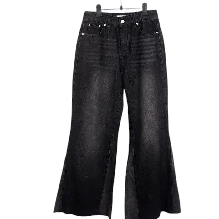 [BUNJANG] Credito Washing Bootcut Jeans (Black-Blue, Women&