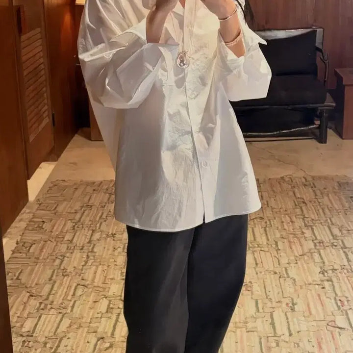 [BUNJANG] Brunch Daily Shirt White / 브런치  데일리셔츠 화이트 새상품