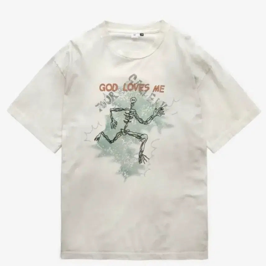 [BUNJANG] Polytelure 1011 Lightning Dirty White T-Shirt / 2)폴리테루 1011라이트닝 더티화이트 반팔
