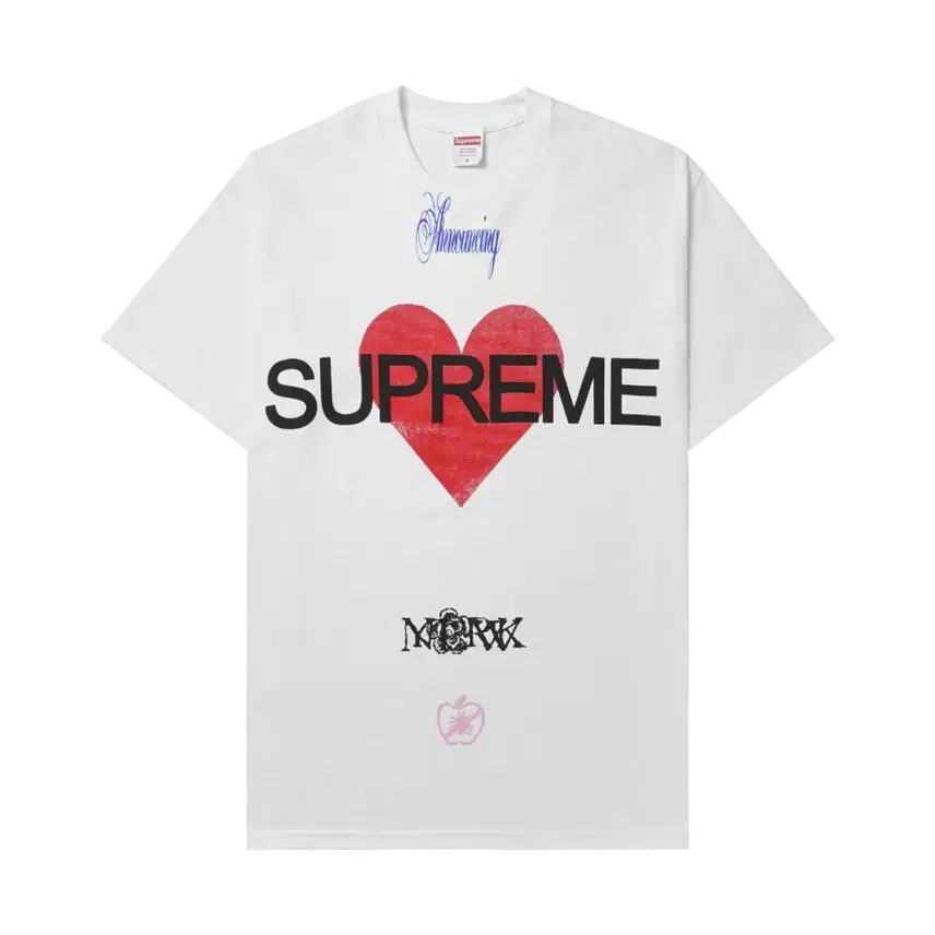 [SOLD OUT] 슈프림 어나운싱 티셔츠 화이트
