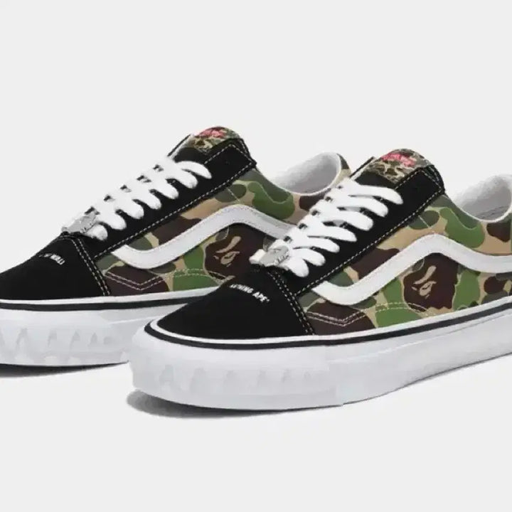 [BUNJANG] Vans x BAPE Old Skool TB LX Black Sneakers / 반스 베이프 올드스쿨 TB LX 블랙 285 28.5