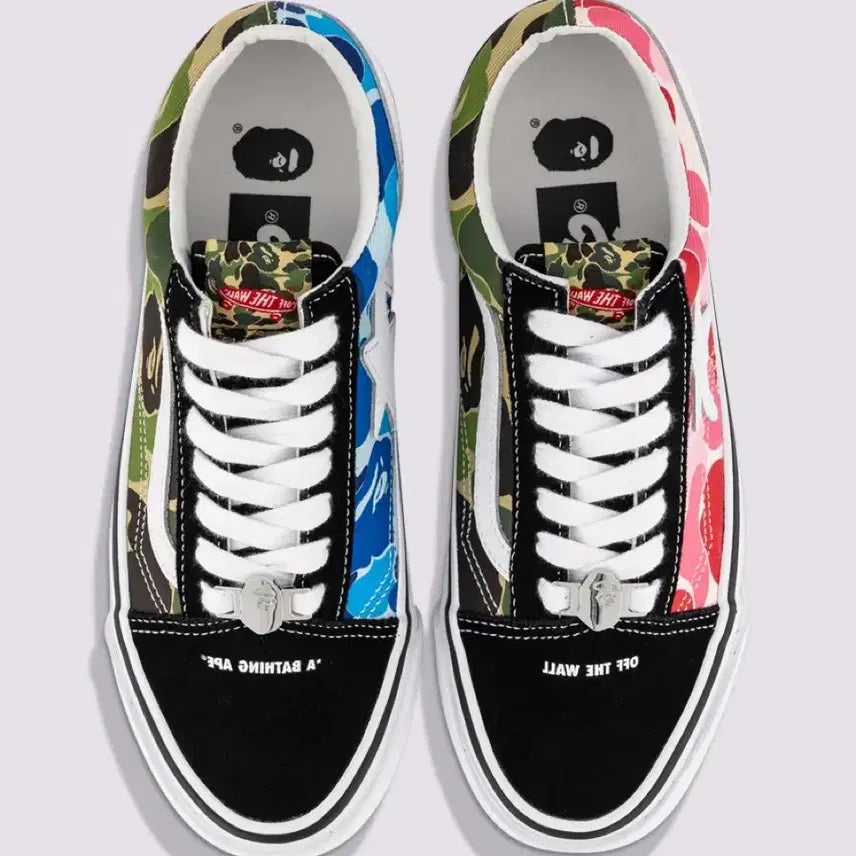 [BUNJANG] Vans x BAPE Old Skool TB LX Black Sneakers / 반스 베이프 올드스쿨 TB LX 블랙 285 28.5