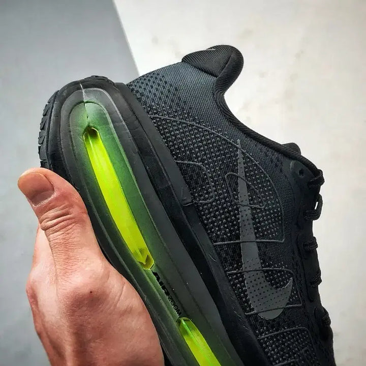 [BUNJANG] Nike Air Zoom Sneakers (Black/Fluorescent) - Size 265 / 나이키 운동화 블랙 형광색 에어줌 사이즈:265