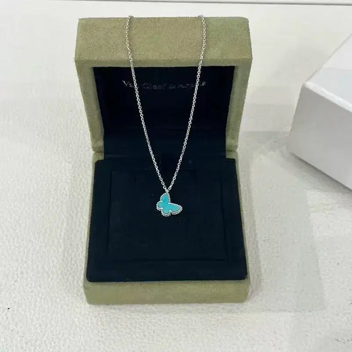 [BUNJANG] Van Cleef &amp; Arpels Butterfly Pendant Necklace / 반클리프 아펠 나비 펜던트 목걸이
