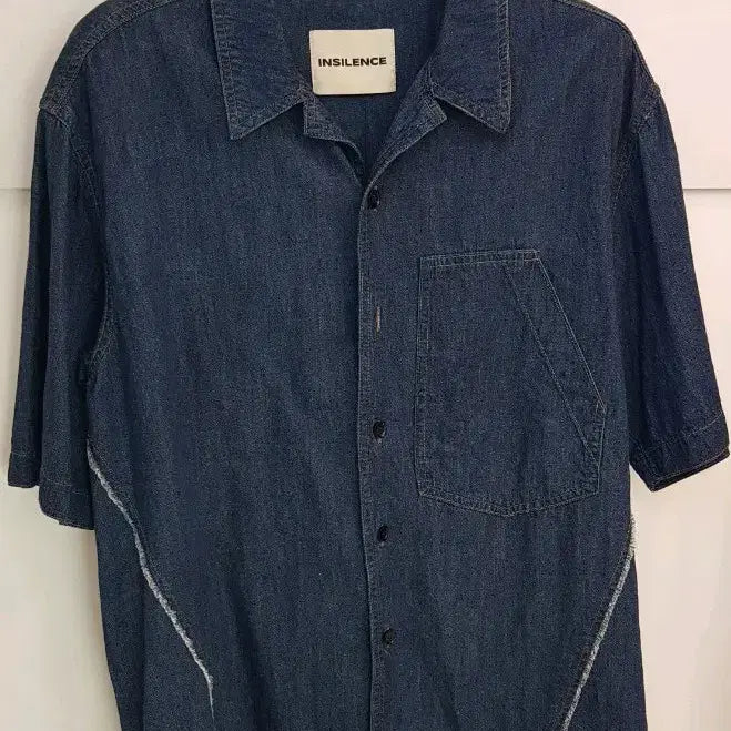 [BUNJANG] Insilence Denim Short Sleeve Shirt L / 인사일런스 데님 반팔 셔츠L