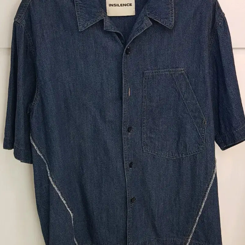 [BUNJANG] Insilence Denim Short Sleeve Shirt L / 인사일런스 데님 반팔 셔츠L