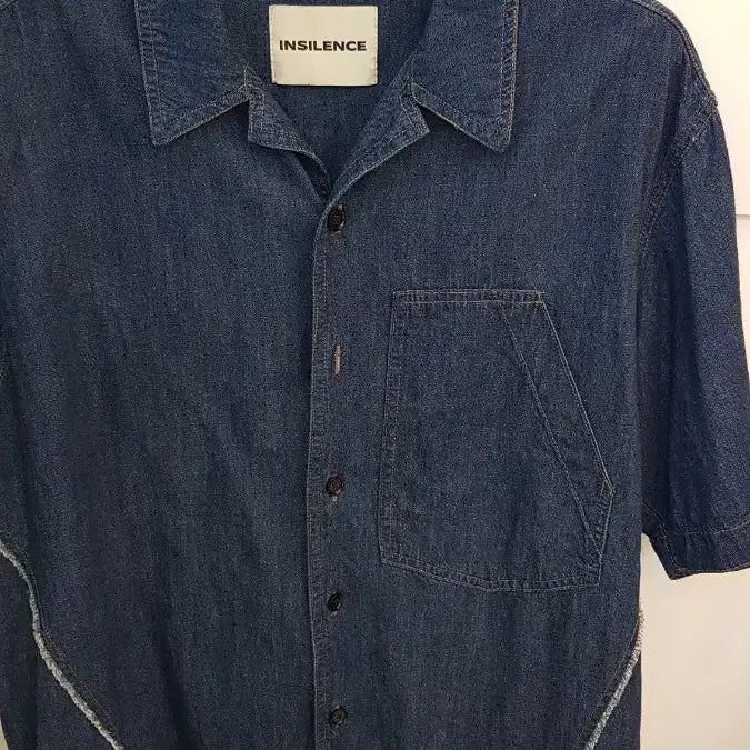 [BUNJANG] Insilence Denim Short Sleeve Shirt L / 인사일런스 데님 반팔 셔츠L