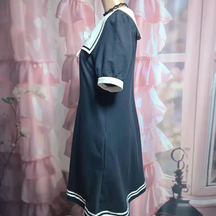 [BUNJANG] Amabel Sailor Collar Ribbon Dress / 아마벨 세일러카라 리본 원피스