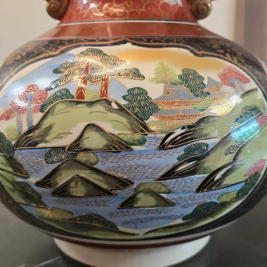[BUNJANG] Kutani Large Porcelain Vase / 일본 구곡 Kutani 대형 도자기 화병