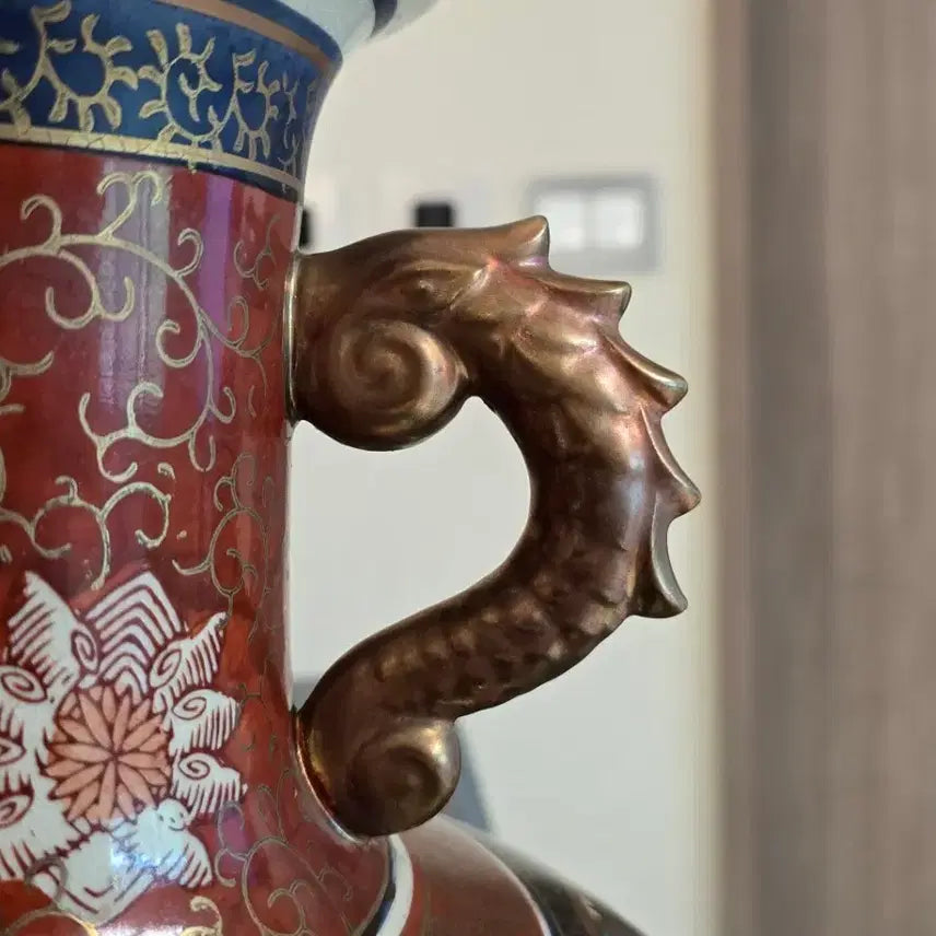 [BUNJANG] Kutani Large Porcelain Vase / 일본 구곡 Kutani 대형 도자기 화병