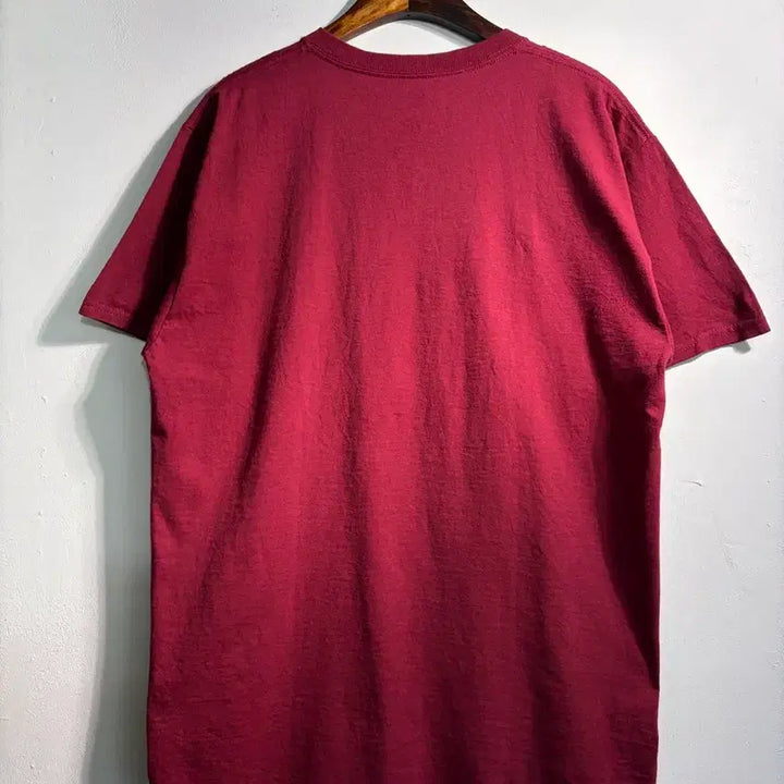 [BUNJANG] Burgundy Vintage Short Sleeve T-Shirt / 만원샵) 버건디 빈티지 반팔 티셔츠 C248