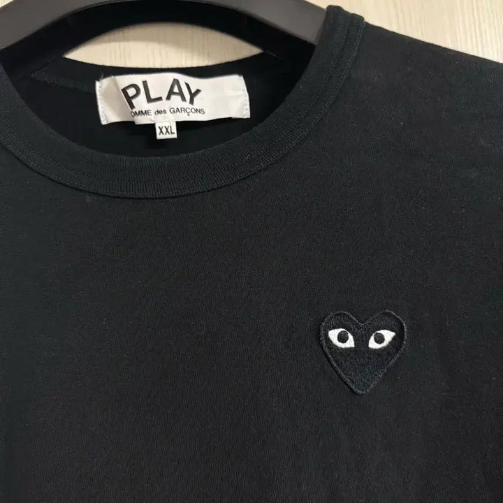 [BUNJANG] Comme des Garcons Play Black Heart Logo Short Sleeve T-shirt XXL / 꼼데가르송 플레이 블랙 하트 로고 반팔티 XXL