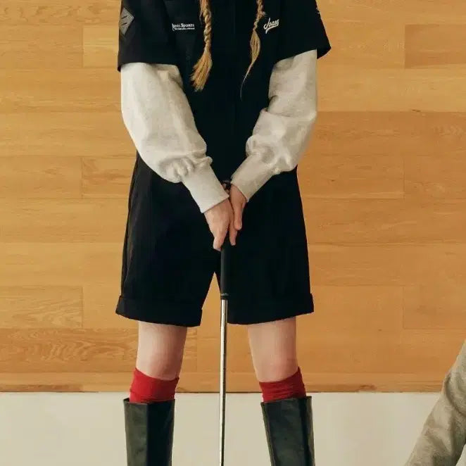 [BUNJANG] WAK Black Jumpsuit (XS Size) / 왁 반팔 점프수트 새상품
