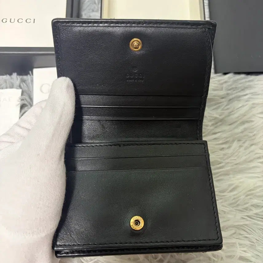 [BUNJANG] Gucci Marmont Card Wallet Black / [영수증포함]구찌 마몬트 카드지갑 블랙