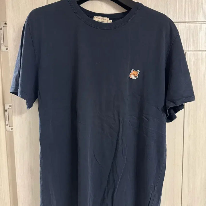 [BUNJANG] Maison Kitsune Fox Head Navy T-shirt XL / 메종키츠네 폭스헤드 네이비 반팔티 XL