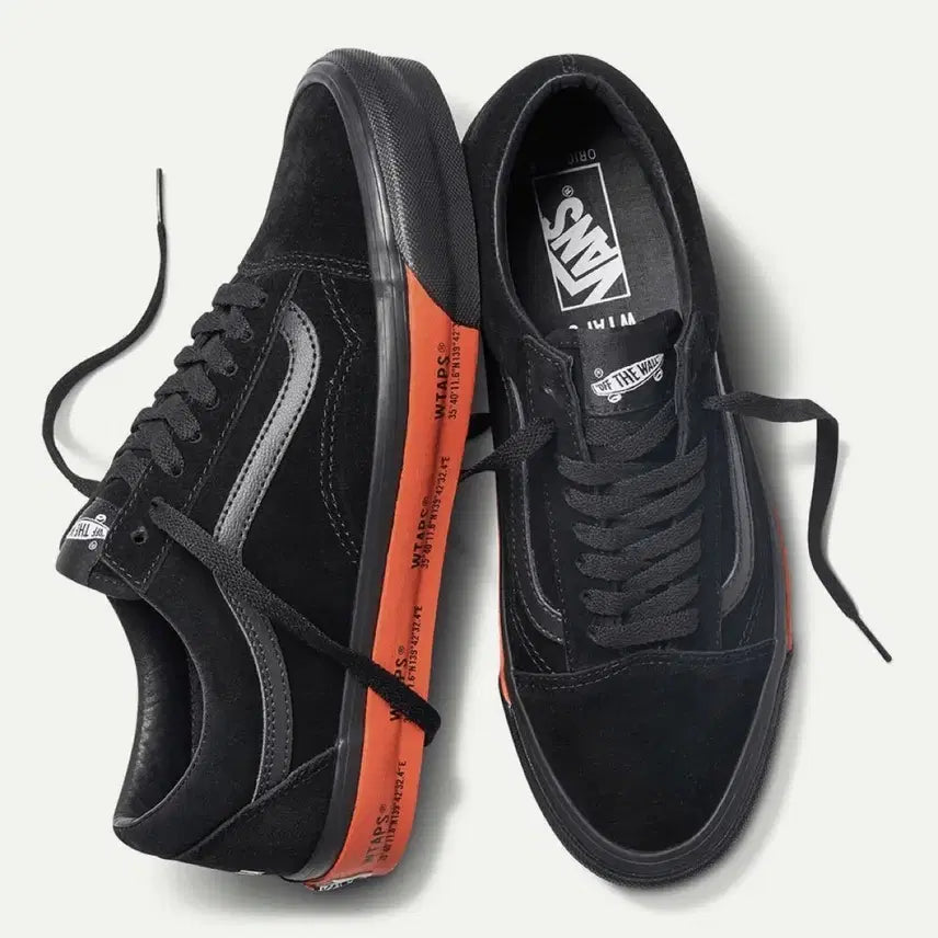 [BUNJANG] Vans Vault x WTAPS Old Skool LX Black Orange Sneakers / 반스 볼트 더블탭스 wtaps 올드스쿨 LX 블랙 오렌지 285 28.5