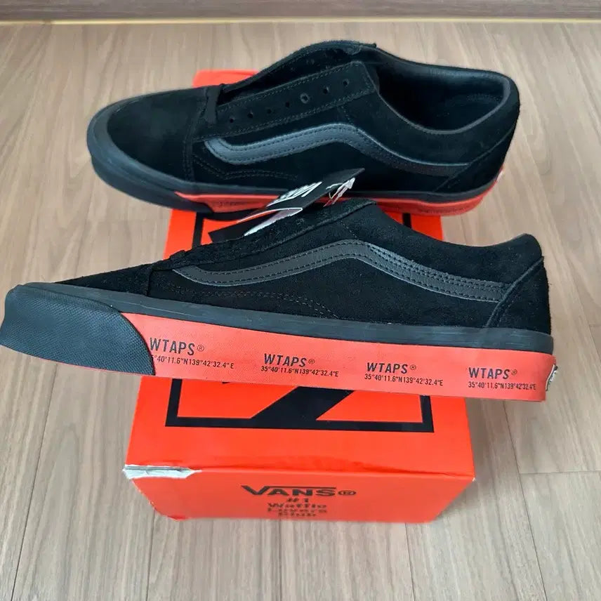 [BUNJANG] Vans Vault x WTAPS Old Skool LX Black Orange Sneakers / 반스 볼트 더블탭스 wtaps 올드스쿨 LX 블랙 오렌지 285 28.5