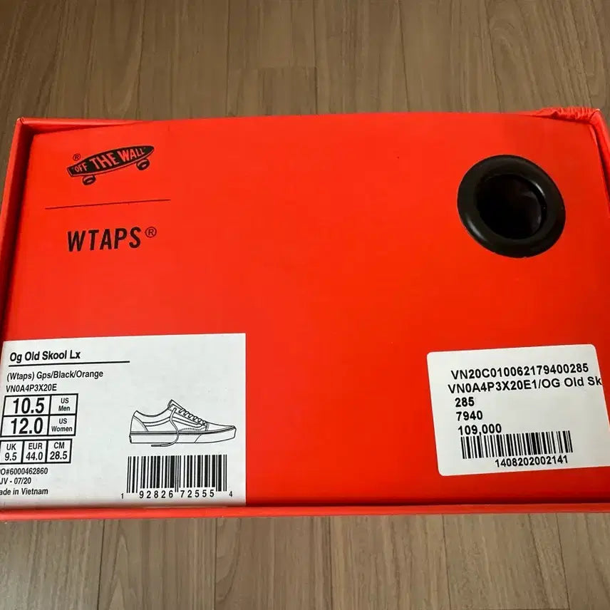 [BUNJANG] Vans Vault x WTAPS Old Skool LX Black Orange Sneakers / 반스 볼트 더블탭스 wtaps 올드스쿨 LX 블랙 오렌지 285 28.5