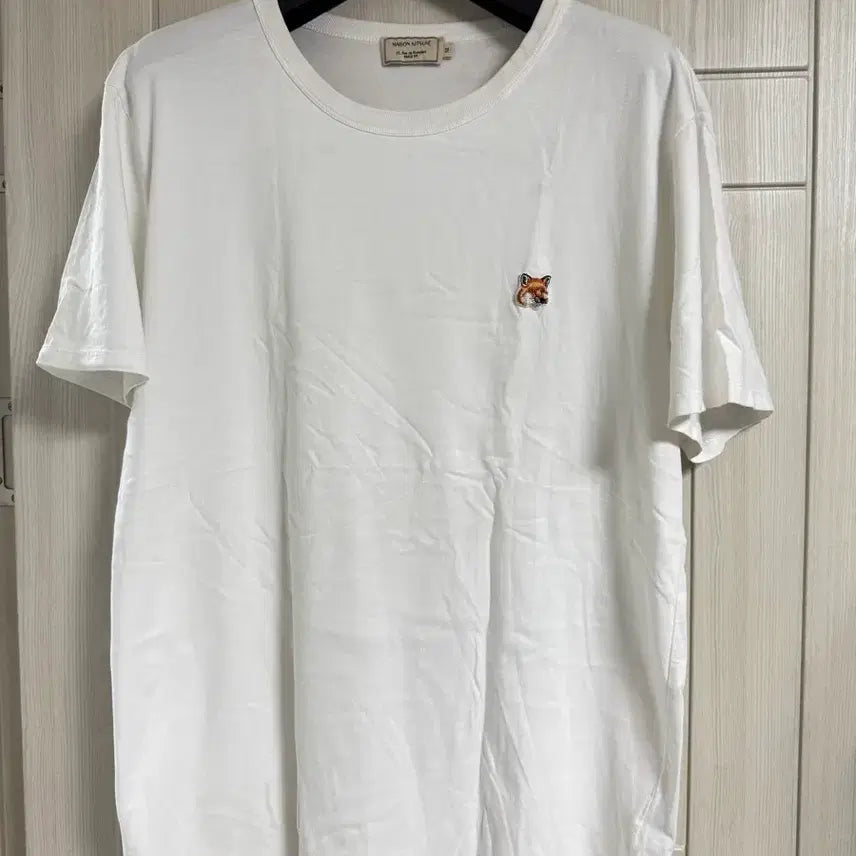 [BUNJANG] Maison Kitsune Fox Head T-shirt White XL / 메종키츠네 폭스헤드 반팔티 화이트 XL