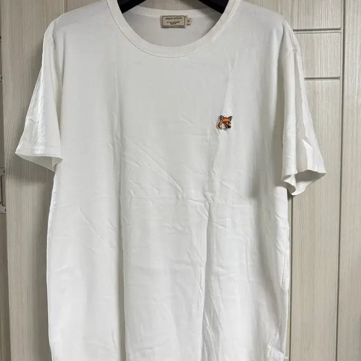 [BUNJANG] Maison Kitsune Fox Head T-shirt White XL / 메종키츠네 폭스헤드 반팔티 화이트 XL