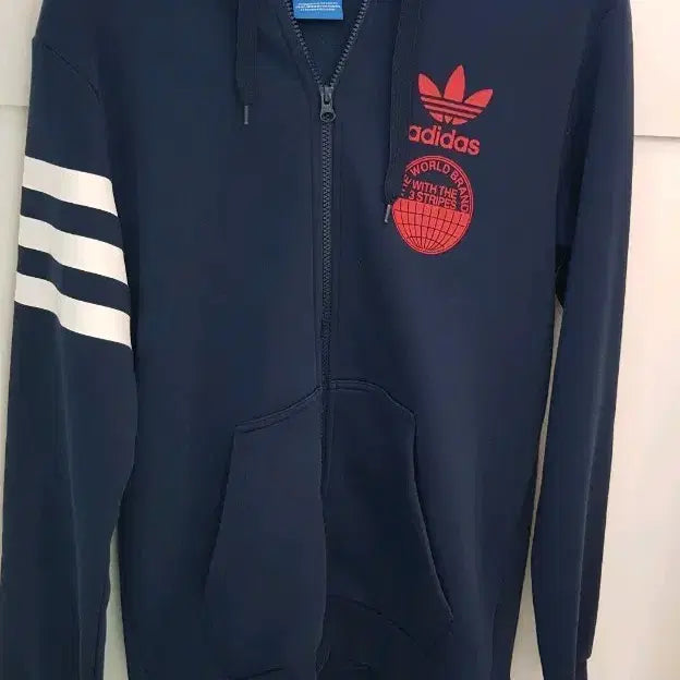 [SOLD OUT] 아디다스 네이비 삼선 후드집업105