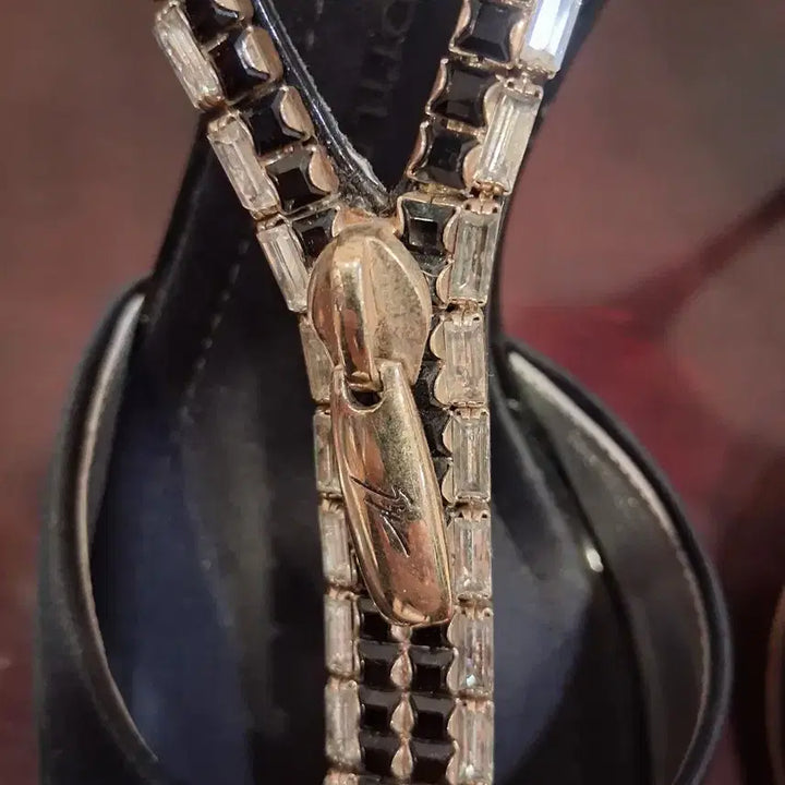 [BUNJANG] Giuseppe Zanotti Black Leather Heel Sandals / 쥬세페자노티 블랙 힐 샌들