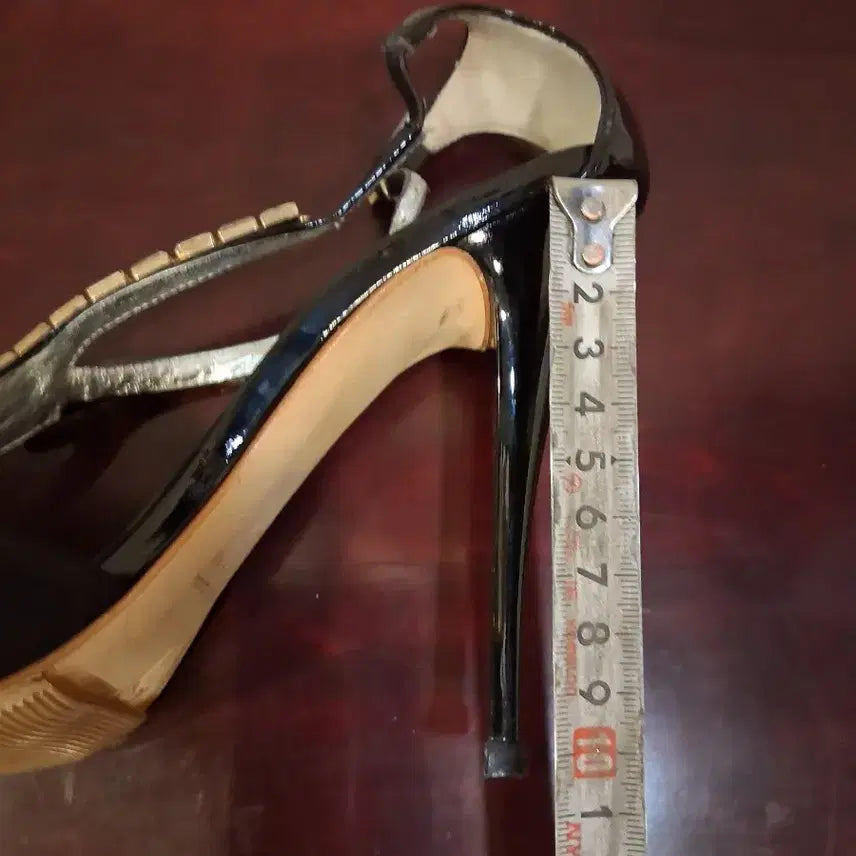 [BUNJANG] Giuseppe Zanotti Black Leather Heel Sandals / 쥬세페자노티 블랙 힐 샌들