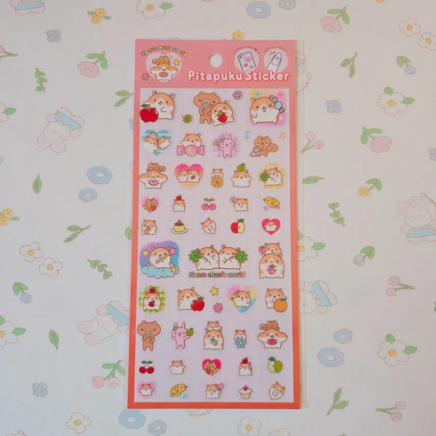 [BUNJANG] Japanese Authentic Hamuchan Hamham Hamchan PitaPuku Sticker / 일본정품)오리지널 헤이세이 캐릭터 하무짱 햄햄 햄짱 피타푸쿠 스티커