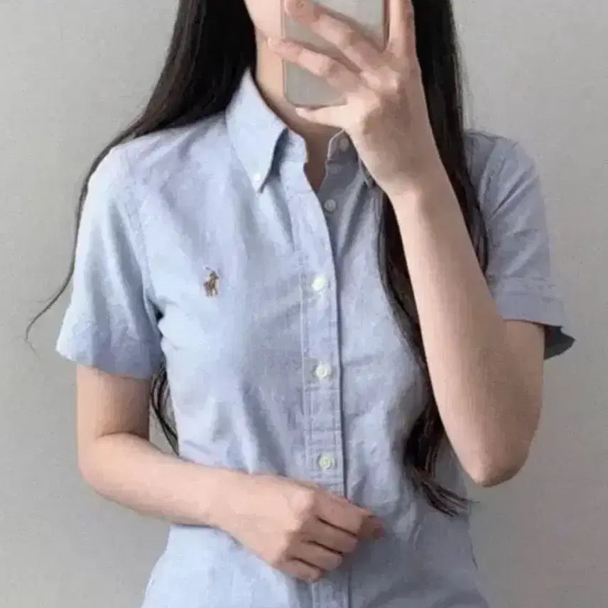 [SOLD OUT] [폴로 랄프로렌] 반팔 셔츠 하늘색 슬림핏