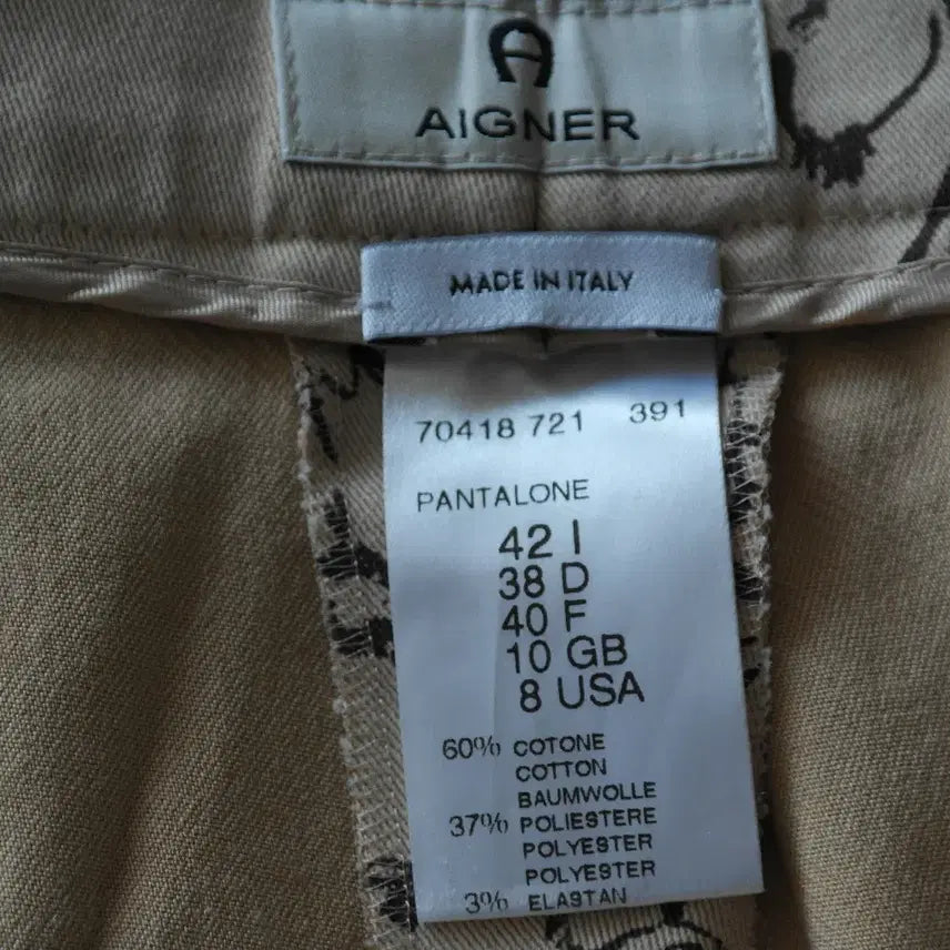 [BUNJANG] Aigner Slim Fit Trousers / 아이그너춘추바지/날씬66사이즈/새제품수준