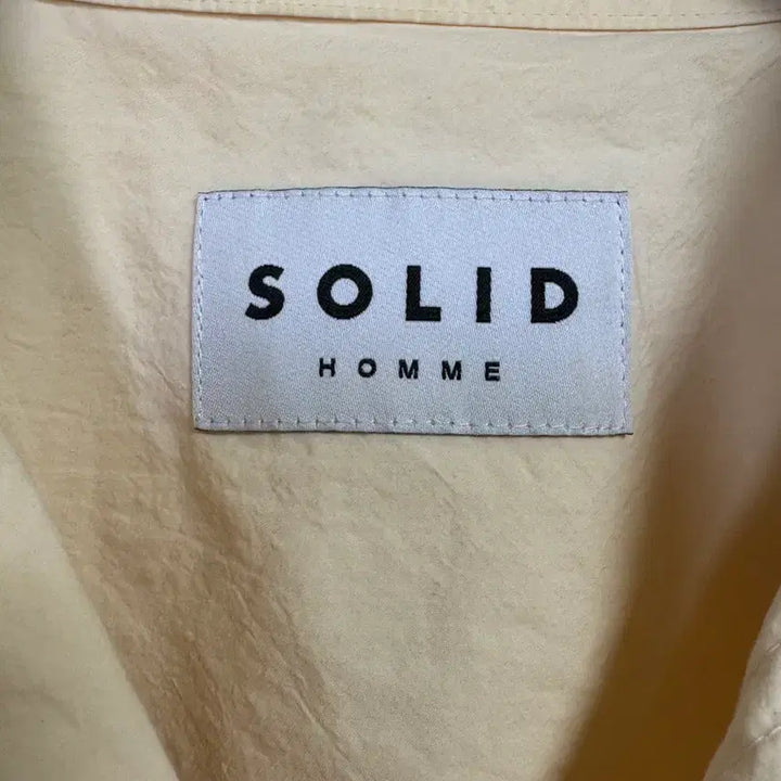 [BUNJANG] Solid Homme Ivory Poplin Short Sleeve Shirt / 23SS 솔리드옴므 반팔 셔츠 아이보리 오버핏 48