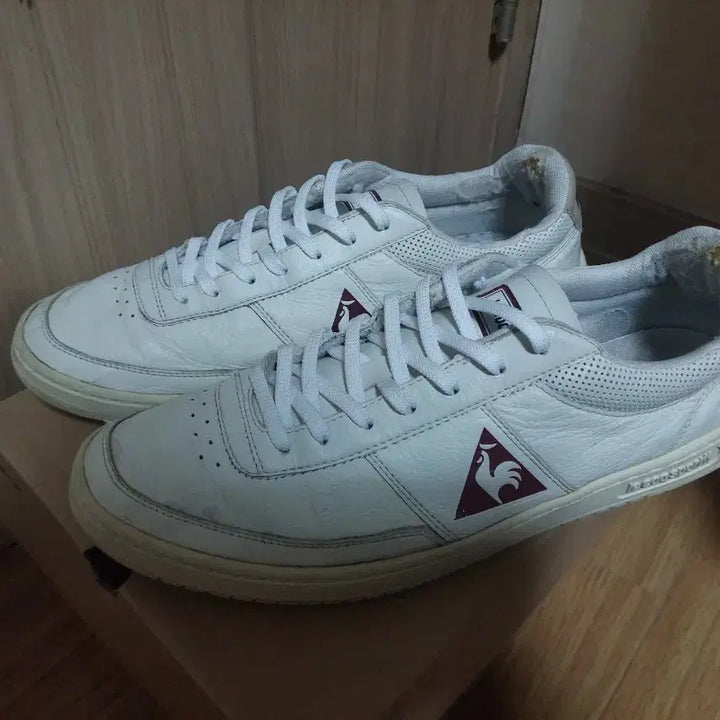 [BUNJANG] Le Coq Sportif White Sneakers / [290]르꼬끄 화이트 스니커즈 운동화 신발