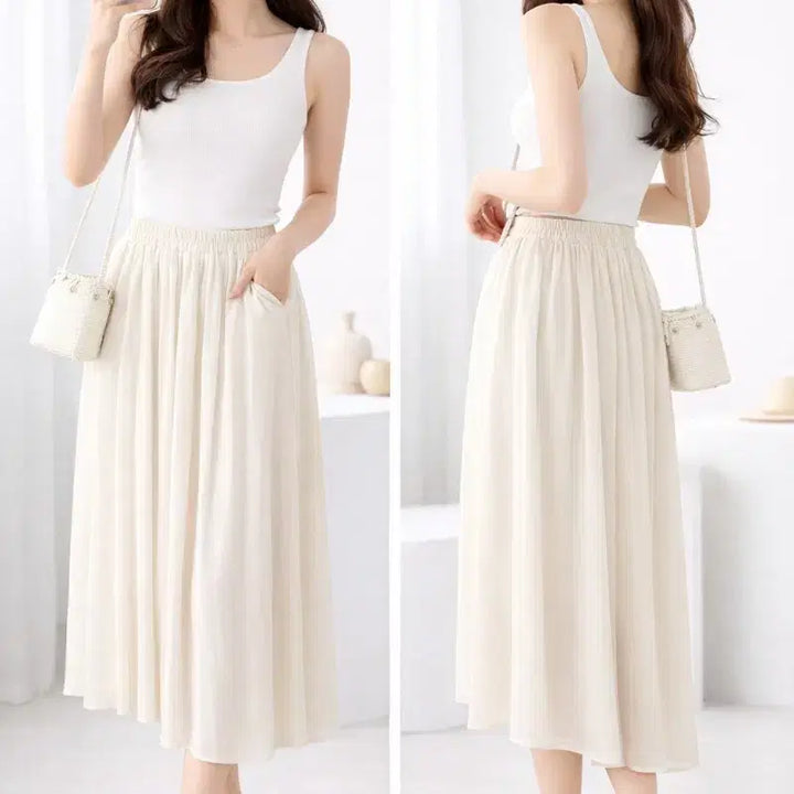 [SOLD OUT] 아이보리  스커트 &amp;