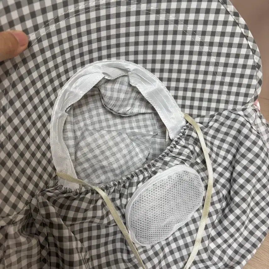 [BUNJANG] Checkered Sun Protection Farming Hat / 자외선차단 농사모자