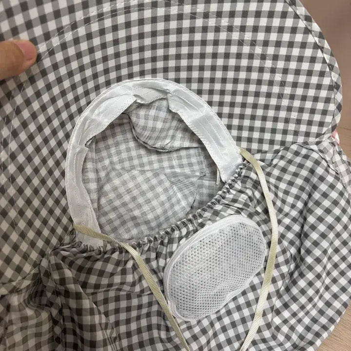 [BUNJANG] Checkered Sun Protection Farming Hat / 자외선차단 농사모자