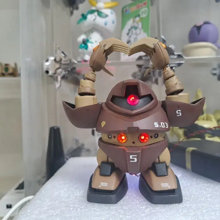 [BUNJANG] Bandai SD Gundam Gogg Full-Painted Model Kit / 반다이 프라모델 SD건담 고그 풀도색,LED 팝니다